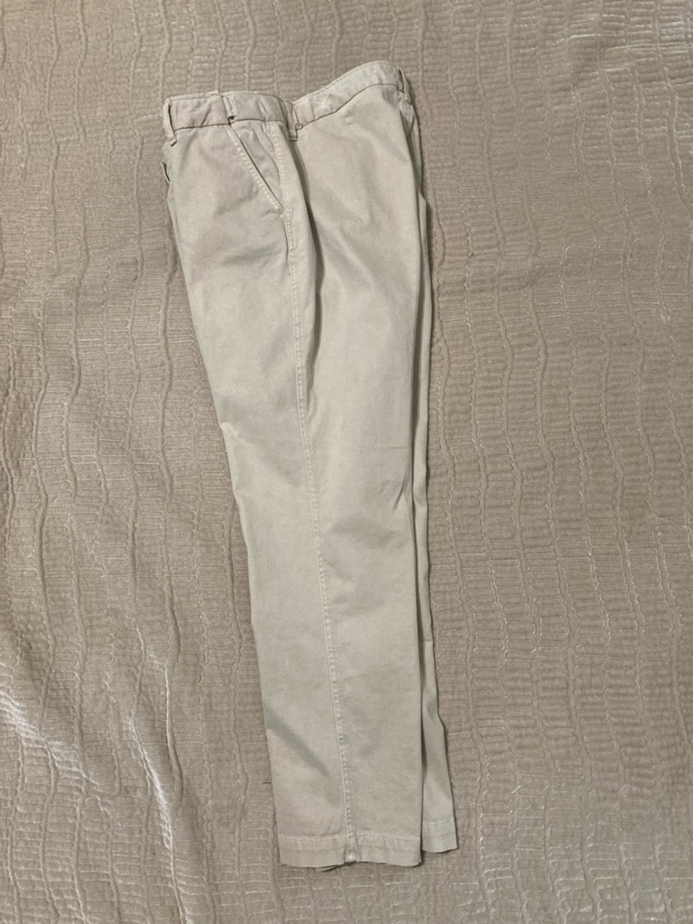 Coldwater Creek women’s Light Beige Straight-Leg Chinos, size 14 petite - Picture 6 of 7